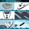 Pack Stand Up Paddle gonflable 10'6'' - KIDDO ROHE 10?6?' 30?? 6?? (320x76x15 cm) - avec accessoires Pack Stand Up Paddle gonflable 10'6'' - KIDDO ROHE 10?6?' 30?? 6?? (320x76x15 cm) - avec accessoires