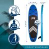 Pack Stand Up Paddle gonflable 9'0 - Havane 1 ROHE 9' 30'' 5'' (274x76x13 cm) - avec accessoires Pack Stand Up Paddle gonflable 9'0 - Havane 1 ROHE 9' 30'' 5'' (274x76x13 cm) - avec accessoires