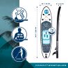 Pack Stand Up Paddle gonflable 10'6'' - KIDDO ROHE 10'6'' 30'' 6'' (320x76x15 cm) - avec accessoires Pack Stand Up Paddle gonflable 10'6'' - KIDDO ROHE 10'6'' 30'' 6'' (320x76x15 cm) - avec accessoires